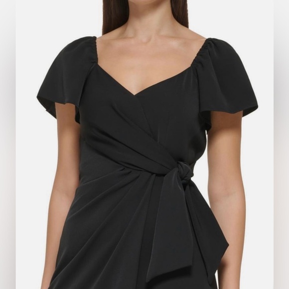 DKNY Black Wrap Dress - Picture 3 of 11